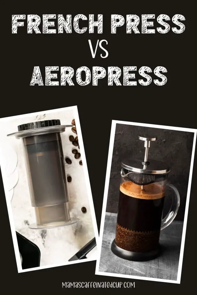 aeropress vs french press pinterest graphic