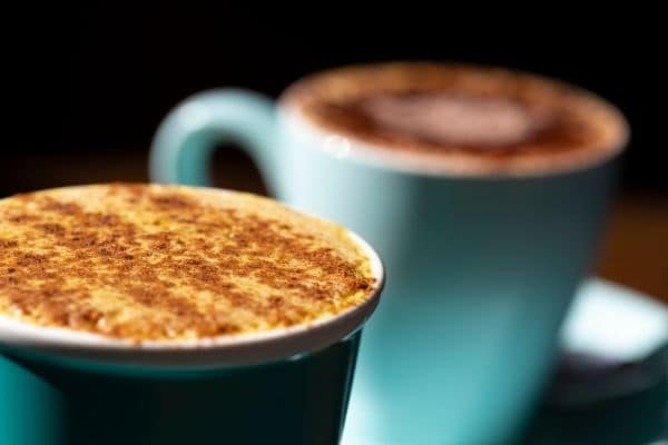 two turmeric lattes